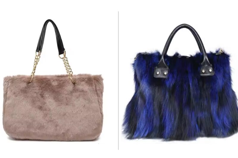 faux fur bag