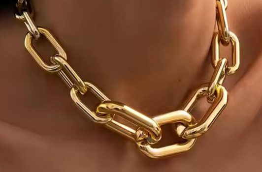 Acrylic chain necklace